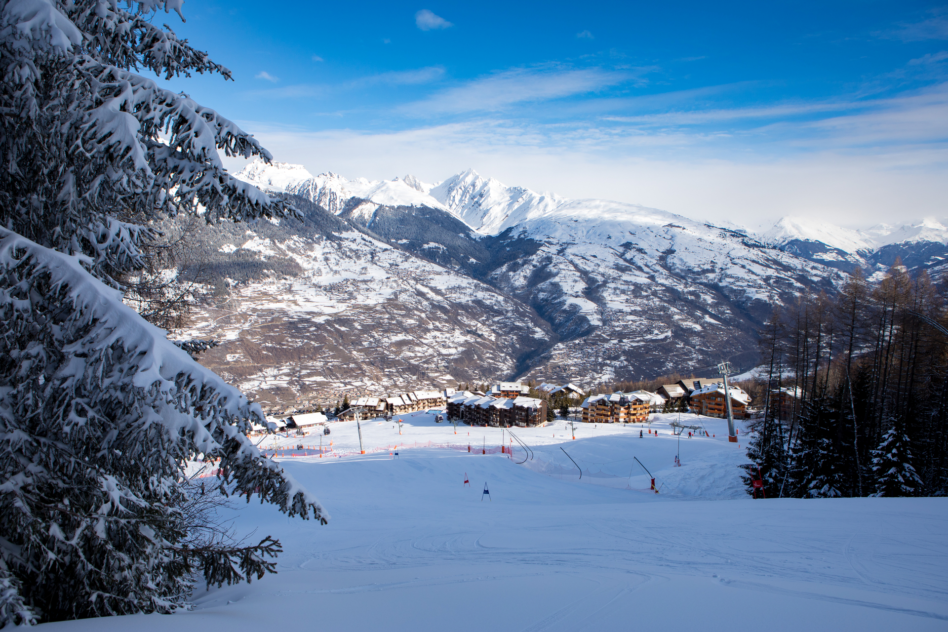 Village de La Plagne Montalbert en hiver