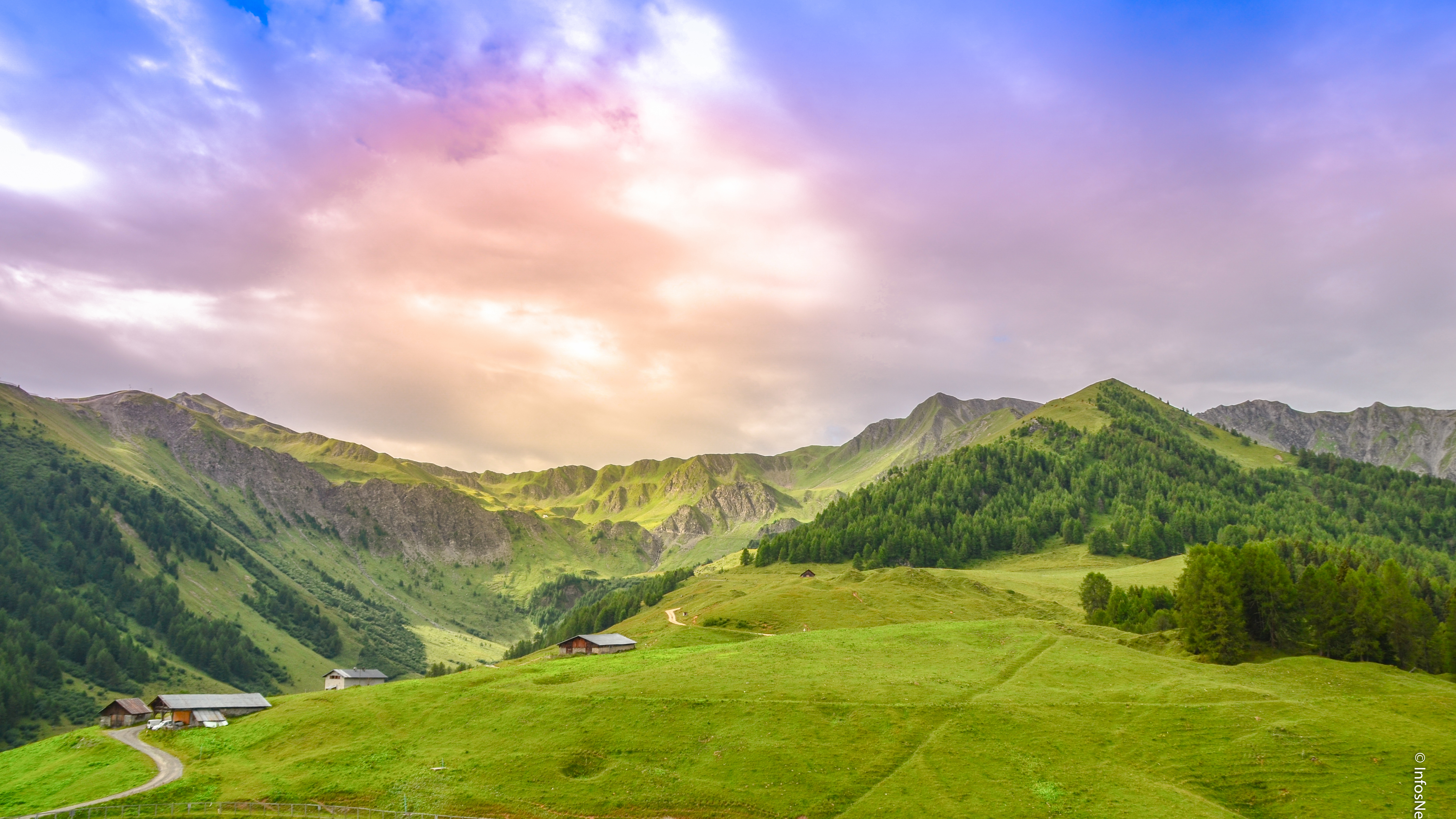 Les alpages de Prajourdan en été