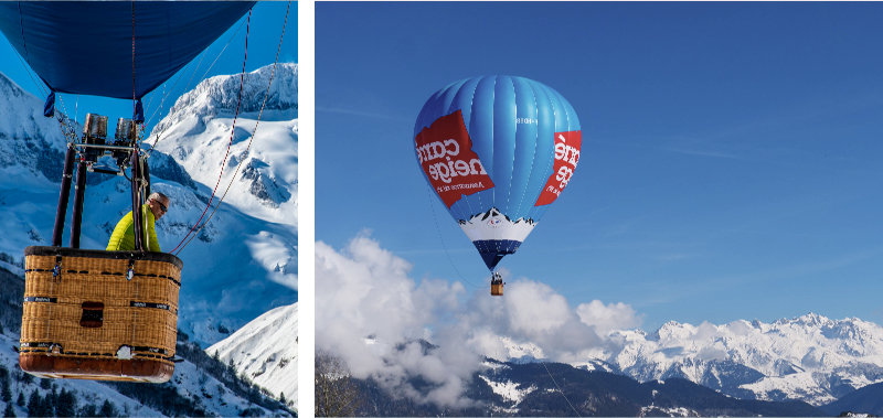 Vol en montgolfière à La Plagne