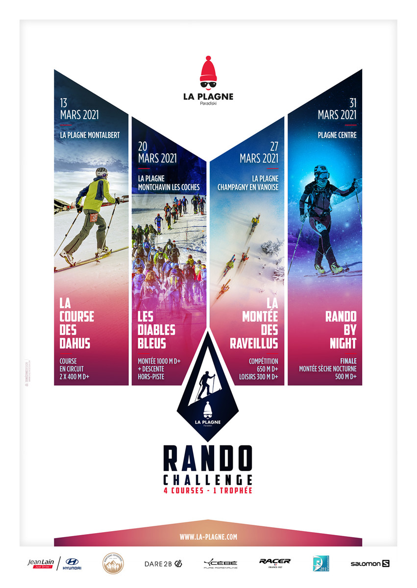 Affiche Rando Challenge La Plagne