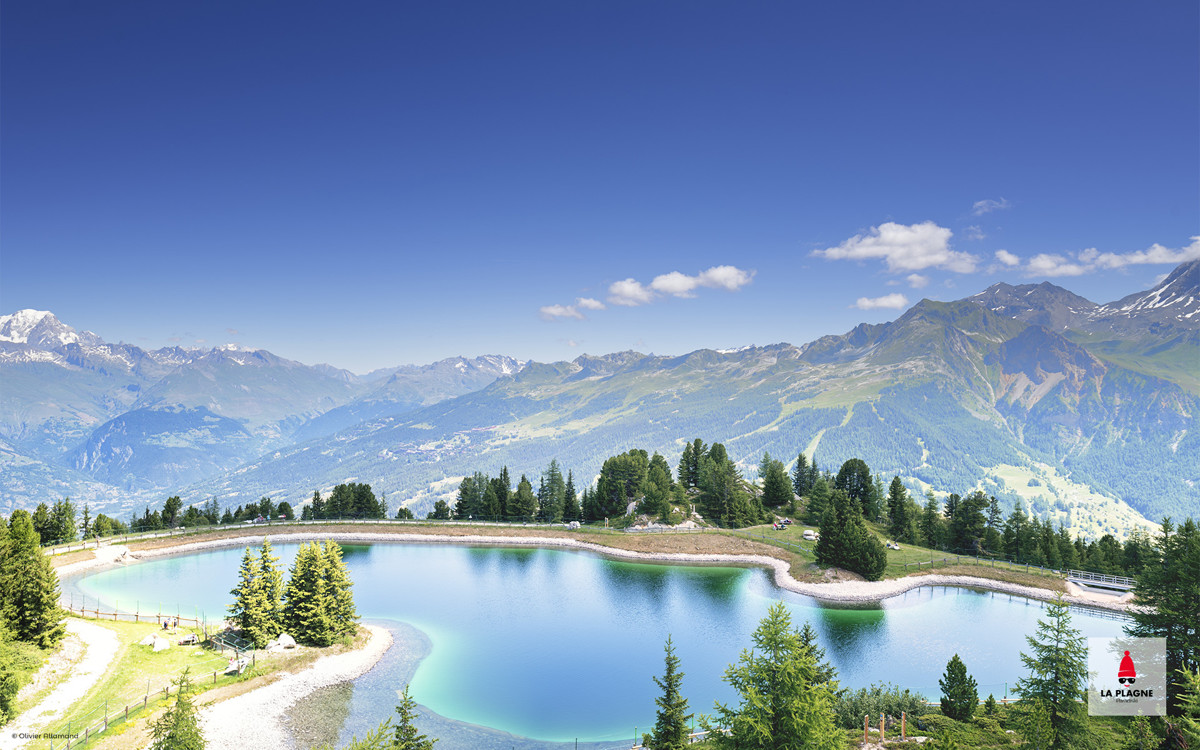 Fond d'écran La Plagne lac des pierres blanches