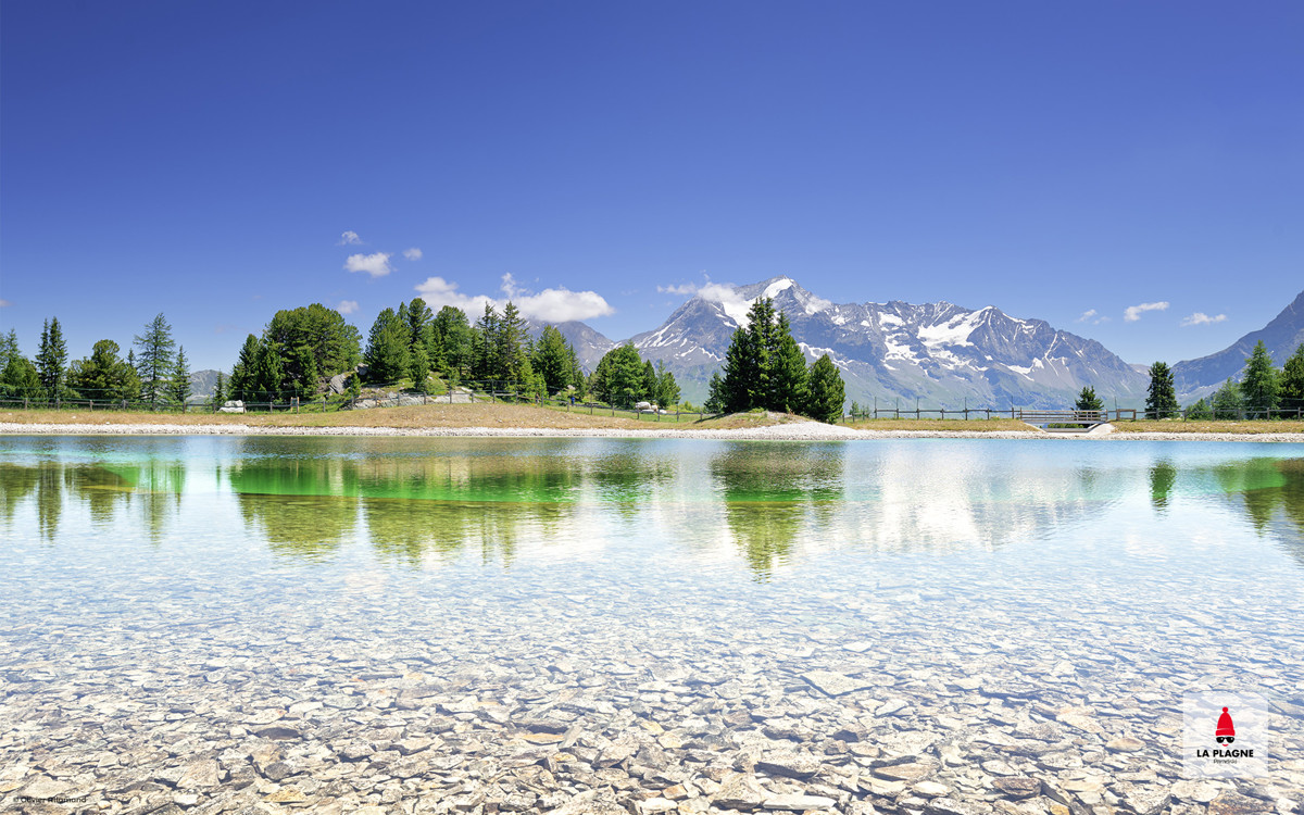 Fond d'écran La Plagne lac des pierres blanches