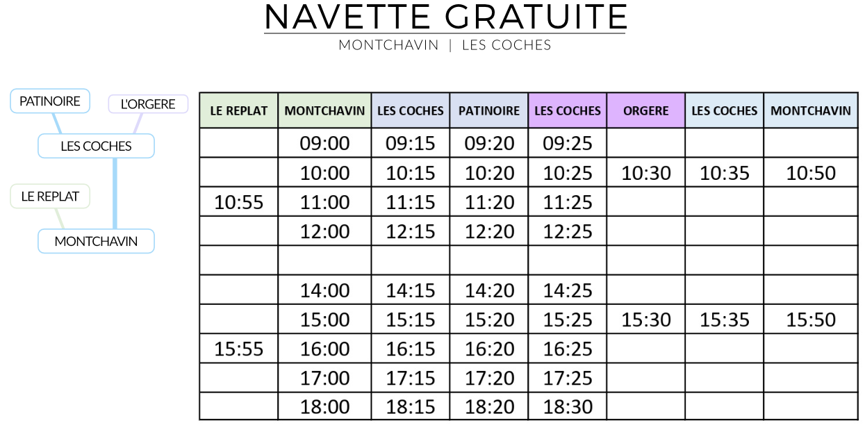 Horaires jusqu'au 20 mars