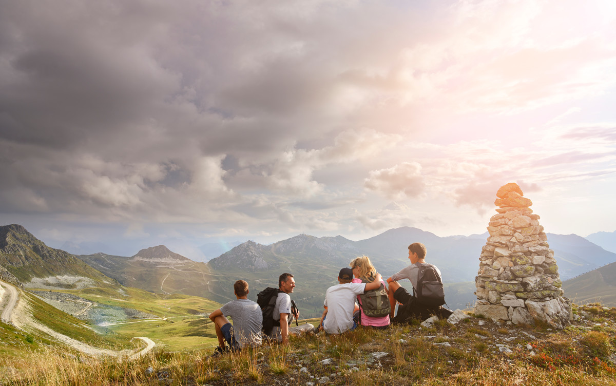 Depaysement entre amis et course d'orientation à La Plagne