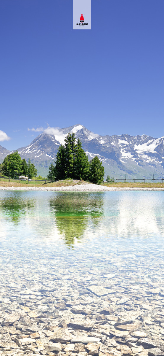 Fond d'écran La Plagne lac des pierres blanches