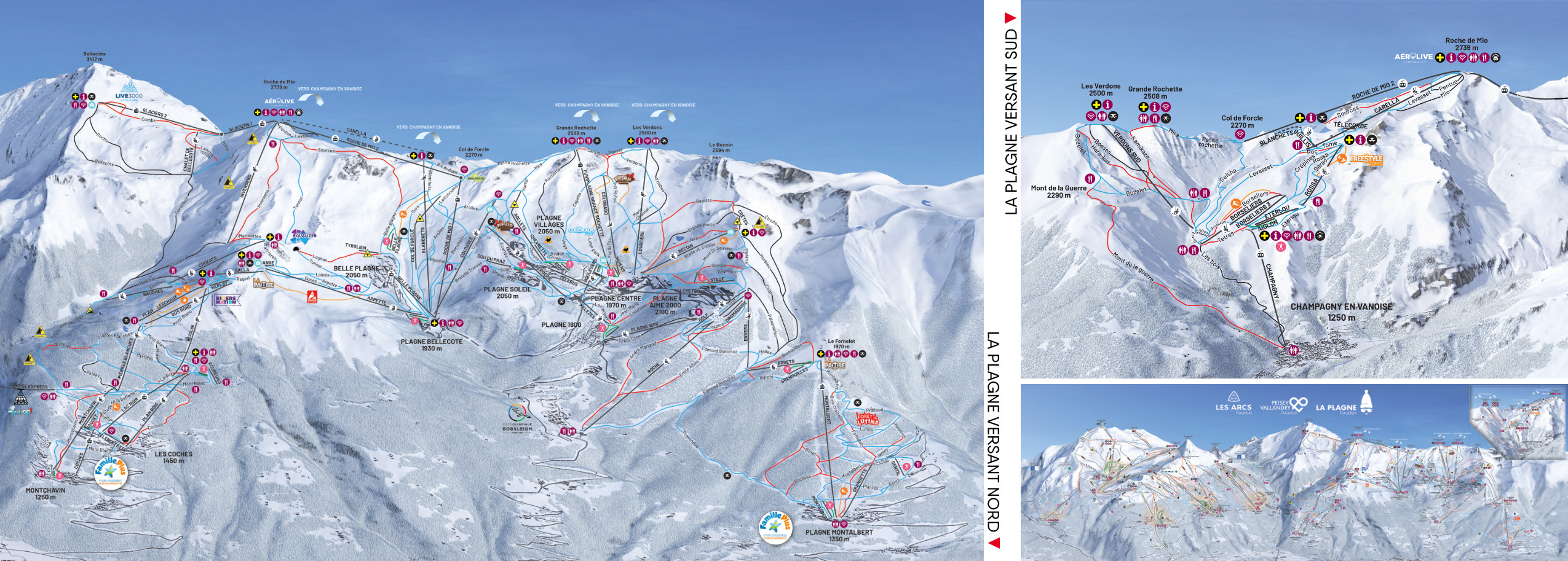 Webcams du domaine skiable de La Plagne