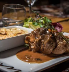 Souris d'agneau avec son gratin dauphinois