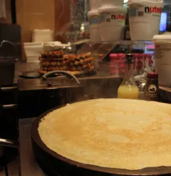 Préparation des crêpes