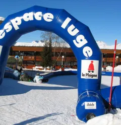 Départ de l'espace luge de Plagne Centre