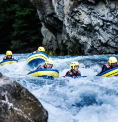Hydrospeed dans les rapides de l'Isère