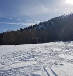 Zone débutant avec le téléski de l'écureui
