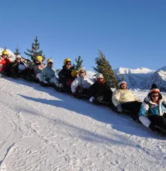 air la plagne descente en snake-gliss