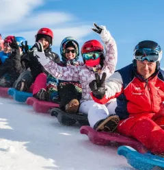 air la plagne descente en snake-luge