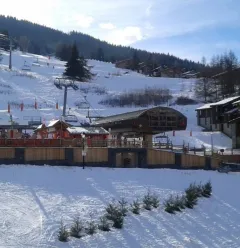 vue sur le tèlèsiege de plan bois