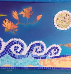 Atelier mosaïque et graff Ecole