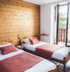 Chambre Auberge Le Valezan - 2 lits simples