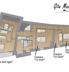 Gite Marmorine - 8 pièces 14 personnes