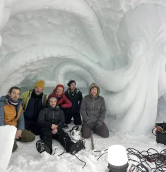 Grotte de neige sculptée_Champagny-en-Vanoise