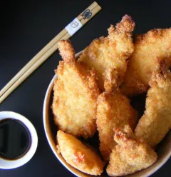 Crevettes tempura à emporter