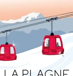 Cabines glacier de La Plagne