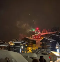 la Plagne 1800 feu d'artifice