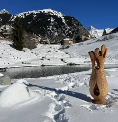 Exposition de sculptures sur bois_Champagny-en-Vanoise