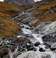 Paysage d'automne au Refuge du Mont Pourri