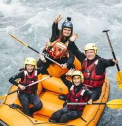 Rafting en famille
