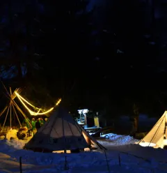 Soirée tipi