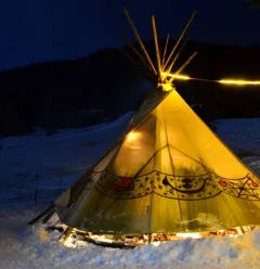 Soirée tipi