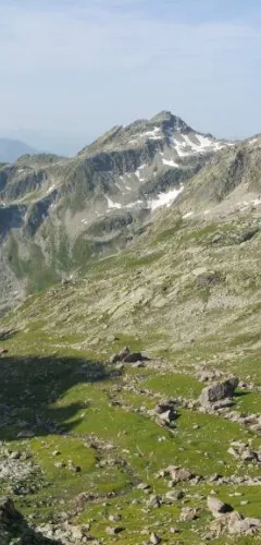 Vue Pierra Menta depuis le refuge de Presset vallée de la Plagne