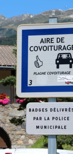 Aire de covoiturage à Montchavin