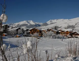 Village de Montchavin sous la neige
