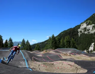 parcours bleu / rouge Pumptrack
