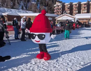 Rencontre avec la Mascotte de La Plagne_La Plagne