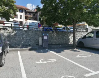 Borne de recharge véhicule électrique sur Aime
