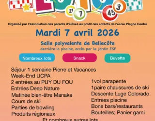 Loto des parents d'élève_La Plagne