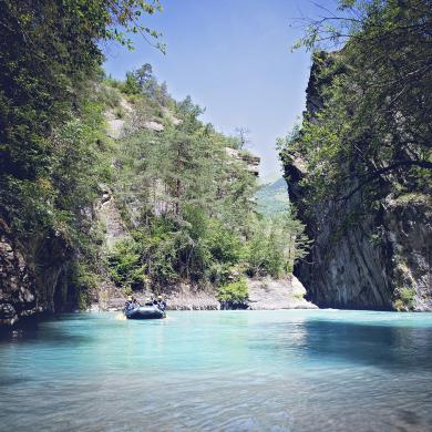 Gorges de Centrons en rafting à La Plagne