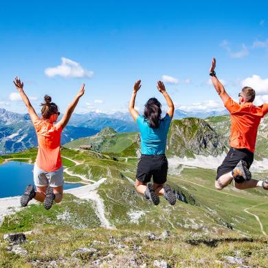 Randonnée avce vue à La Plagne