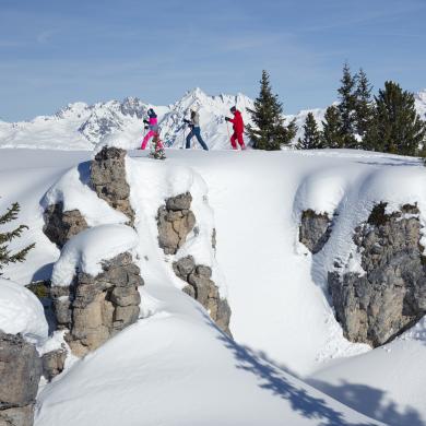 Raquette La Plagne panorama