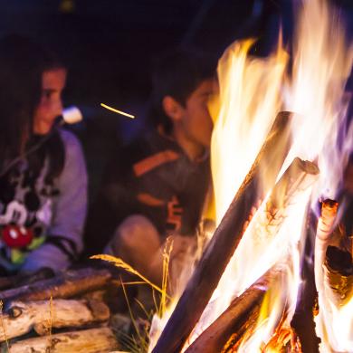 Activité camp de survie enfant à La Plagne