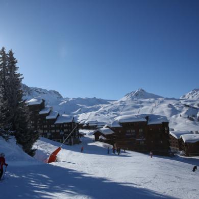 Piste de ski rejoignant Belle Plagne