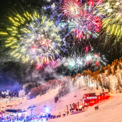 Born to be show feu d'artifice à La Plagne