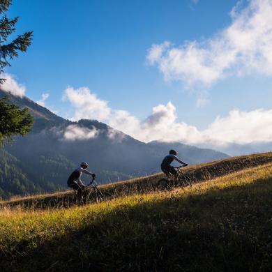 Vtt au coeur de la nature à La Plagne