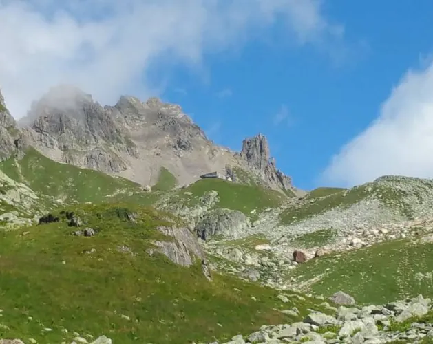 Vue refuge de la Balme vallée de la Plagne