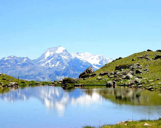 Vue sur le lac de Portette
