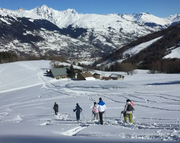 Balades et randonnées en raquettes_Plagne-Montalbert