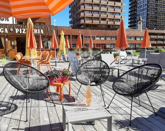 Terrasse du Vega en été