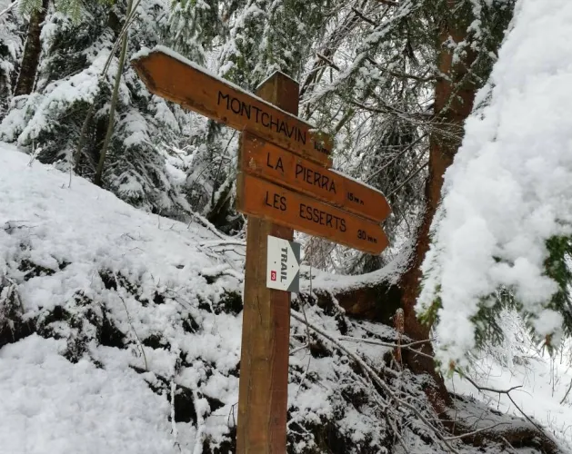 Itinéraire raquette "Montchavin-Les Coches par Praz Salvard"