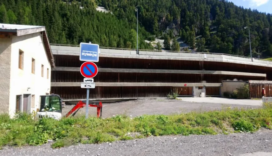 Arret navette Plagne Bellecote FRASSE